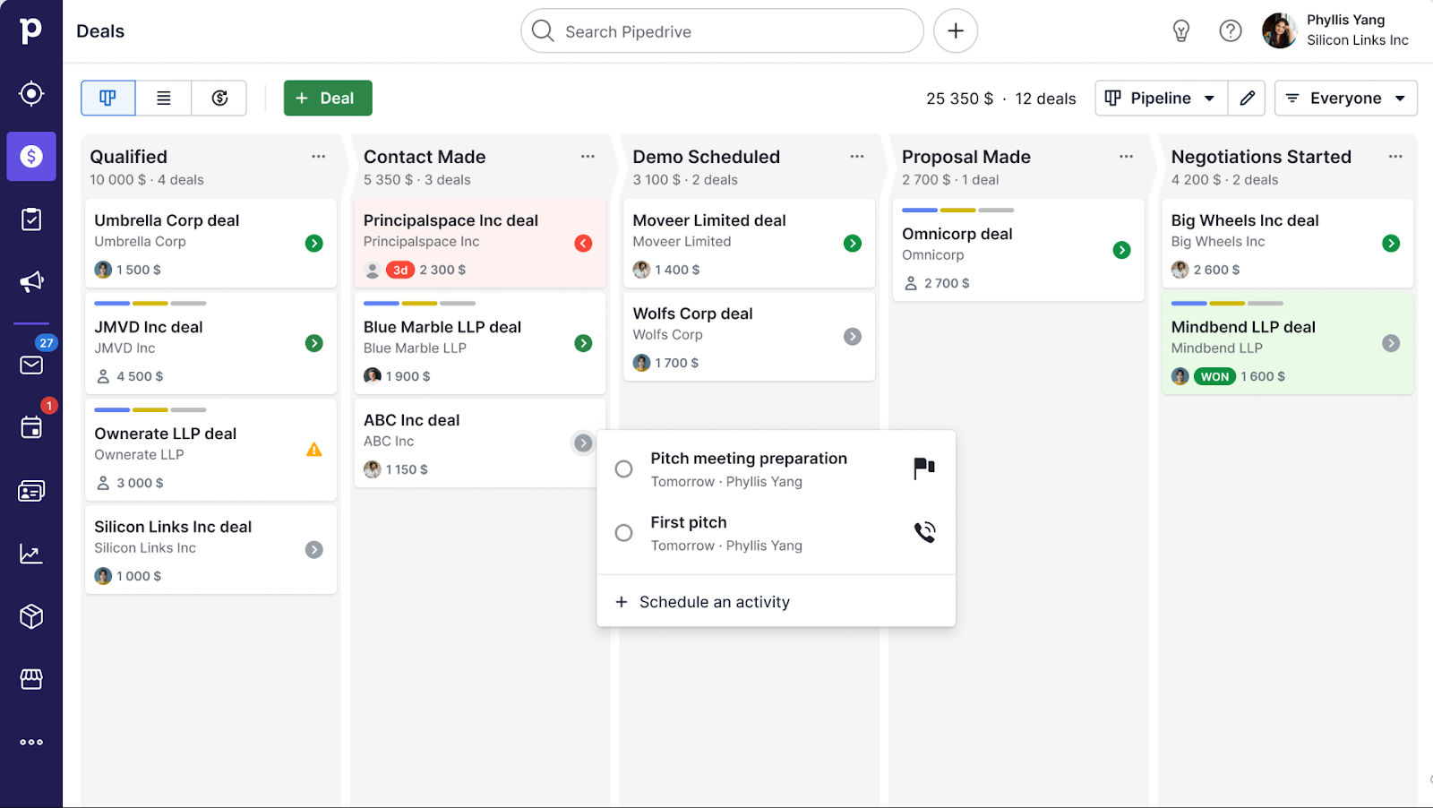 CRM Pipeline System
